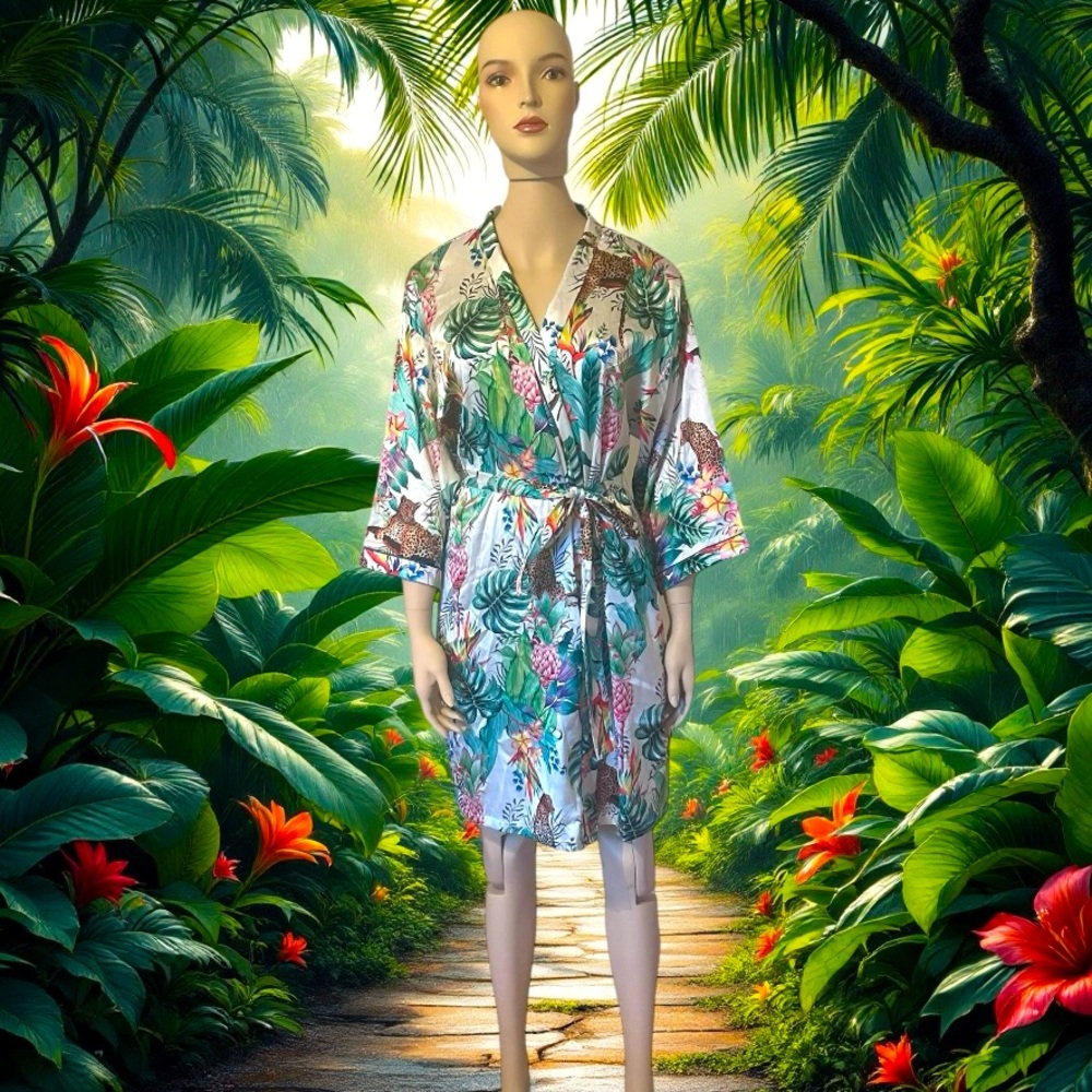 NWOT Anuschka Women’s Printed Robe